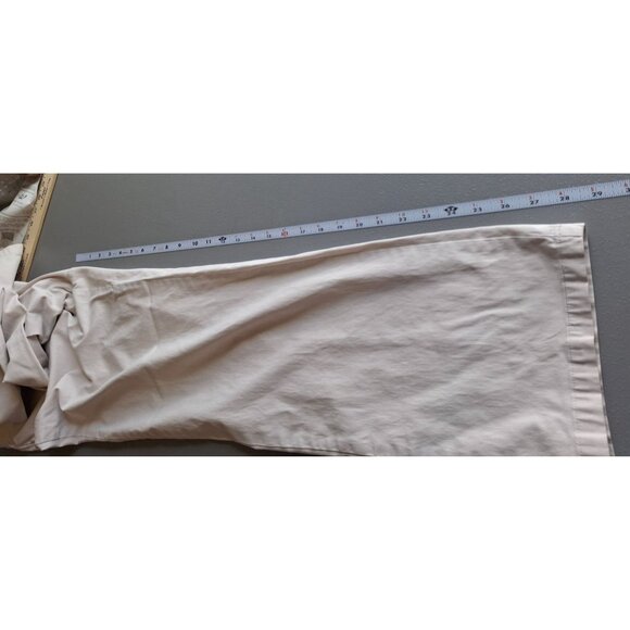 Dockers Womens ChinoPants 10 Short Beige Ideal Fit Mid Rise Wide Leg Preppy - Picture 6 of 8